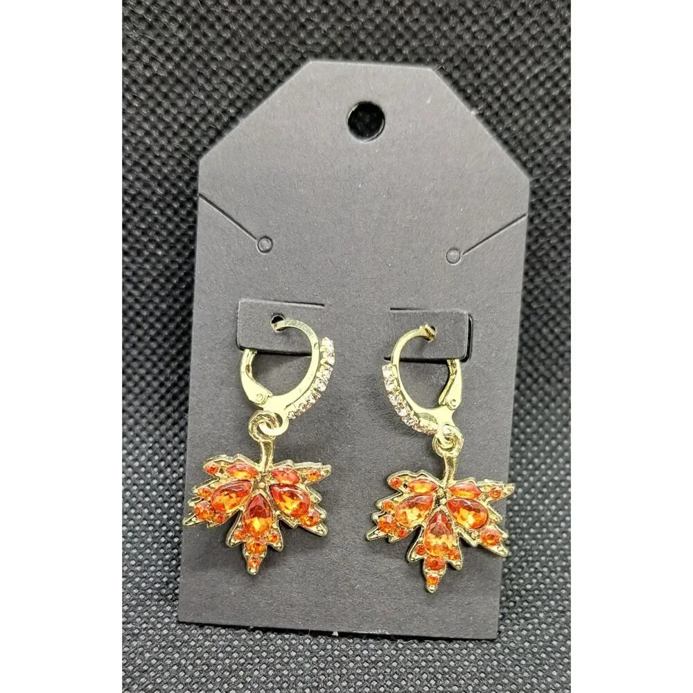 Fall Earring Bundle – Set of 3 Pairs | Autumn Leaf & Pumpkin Designs